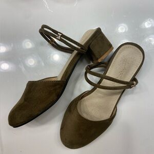 Madewell green heels